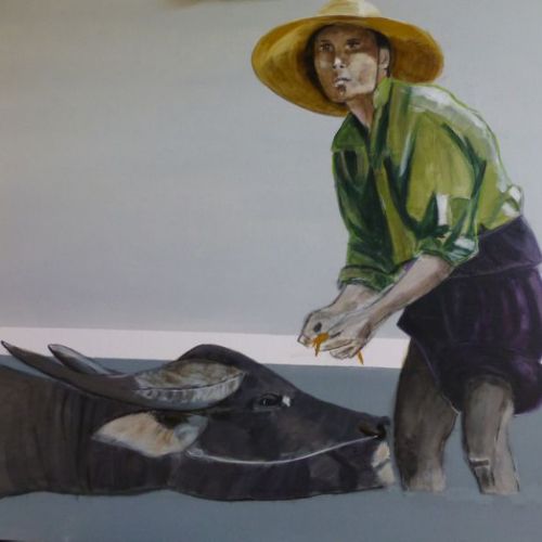 Buffle d'eau 100 x 70